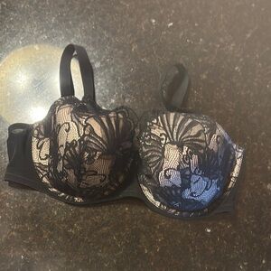Elegant Black Lace Bra Paramour 40DD